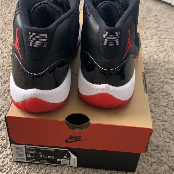 jordan 11 bred size 4y